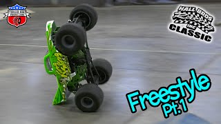 MASSIVE Field of RC Monster Trucks - Freestyle Pt.1 - 2022 Hall Bros. Racing Classic - Trigger King