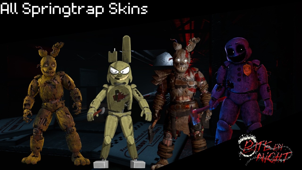 All Springtrap Skins | Bite By Night - YouTube