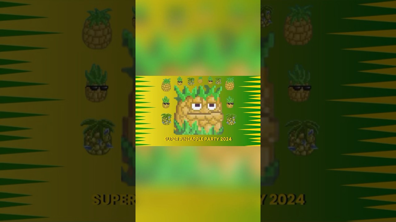 My Super Pineapple Party 2024 in 1 minute!  🍍🍍🍍| Growtopia