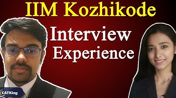 IIM Kozhikode Interview Experience ft Somjit