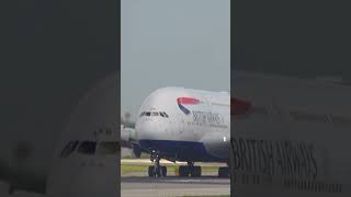 A380 SUPER JUMBO Landing in Chicago O’Hare #planespotting #shorts #a380
