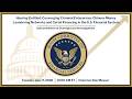 Hearing Entitled: Chinese Money Laundering Networks and Cartel Financing in the U.S. Financials
