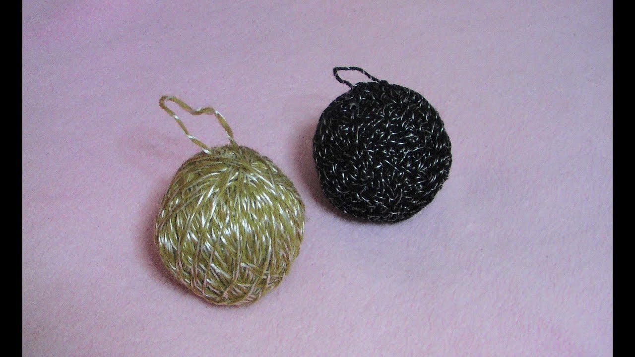 Πλεκτα Χριστουγεννιατικα Στολιδια: Μπαλες απο Φελιζολ