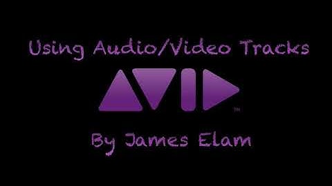 Avid - Using Audio and Video Tracks