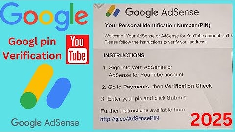 Google Adsense Pin Verification Google Adsense Address Verification  #verify #googlepin  #adsense