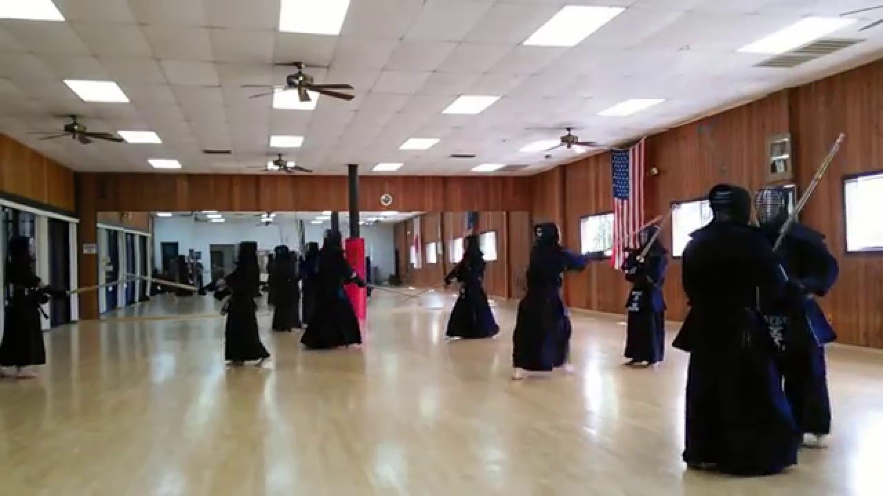 Kendo training at the Institute for Budo studies in Miami