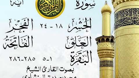 تلاوة خيالية نادرة إبداع الشيخ محمد صديق المنشاوي نهاوند - من سورة الحشر وقصار السور. ليبيا 120 صدى