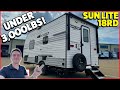 Must see lightweight travel trailer with a unique bunkhouse setup new 2024 sun lite 18rd rv review