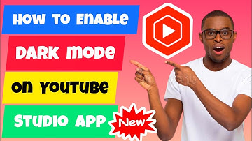 How To Turn on Dark Theme on YouTube Studio App For Android | Enable Dark Mode on YouTube Studio