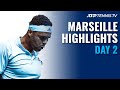 Tsonga Battles Lopez; Nishikori & Pouille In Action | Marseille 2021 Day 2 Highlights