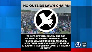 Personal lawn chairs will no longer be allowed at Xfinity Theatre
