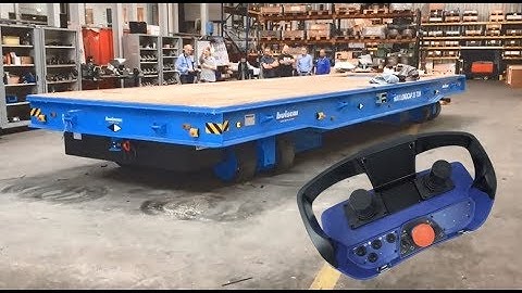 Buiscar 2 0 Self Propelled Flatbed Trailer with Scanreco RC400 Radio Remote Control