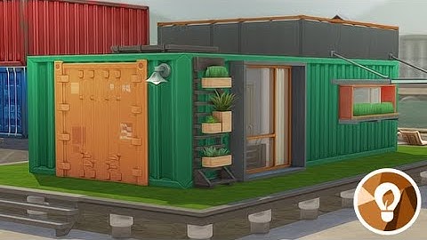 THE SIMS 4 ECO LIFESTYLE 💚🌿 // TINY SHIPPING CONTAINER HOME