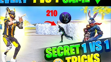 1v1 God Level Custom Tips and Tricks 1 vs 1 Free Fire | One Tap Headshot Trick