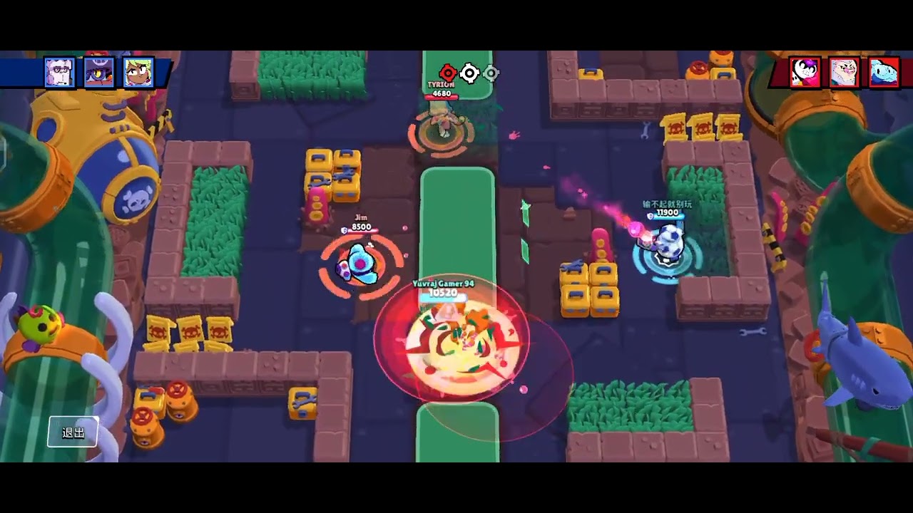 看我荒野乱斗极限1v2反杀#brawlstars 