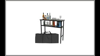 Trademark Global Deluxe Metal Portable Bar Table Review