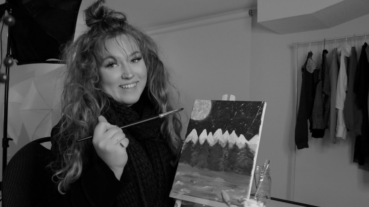 painting for the first time for self care 😋 - YouTube