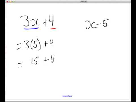 How to Substitute Values in Expressions - YouTube
