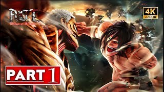 Attack on Titan A.O.T. Wings of Freedom Gameplay Walkthrough FULL GAME Part 1 (4K 60FPS)