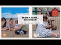 From a FARM to a BEACH! Day in the life vlog | Mum of 4 | Family of 6