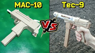 MAC-10 против TEC-9. Макеты из Картона Своими руками. Оценка Крафта: Какой легче сделать?