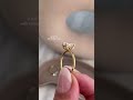 This is what a hidden halo engagement ring actually looks like in real life.
