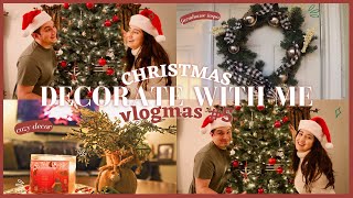 CHRISTMAS DECORATE WITH ME PART 1 | VLOGMAS DAY 5