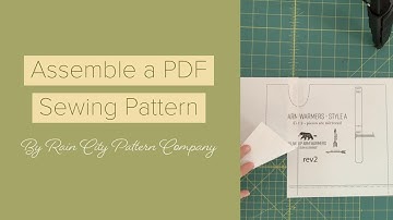Pattern Pages, Assemble! Assembling Trimless PDF Sewing Pattern