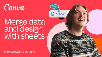 Merge data and design with Sheets