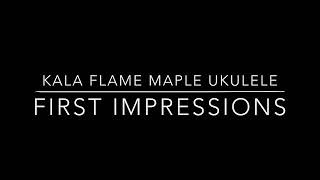 Kala Flame Maple Tenor Ukulele KA-ASFM-T-C (sound sample link in description)
