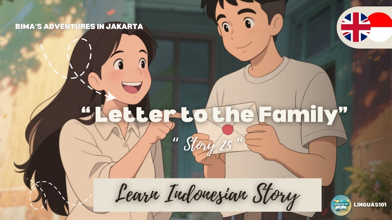 Letter to the Family — Learn Indonesian Through Story | Bahasa Indonesia for Beginners (A1–A2)