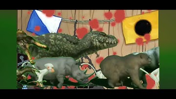 Stampede interrupts SpongeBob and Mr Krabs add round 1