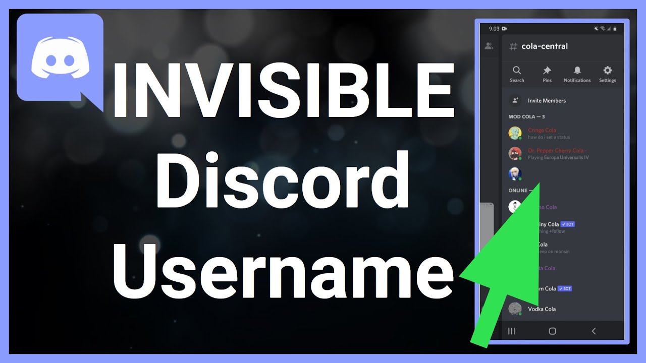 How To Make Discord Username Invisible - Blank Name - YouTube