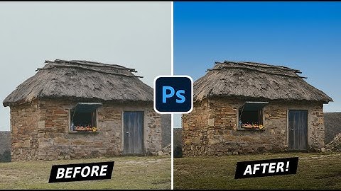 Change White Sky To ANY Color in Photoshop Tutorial