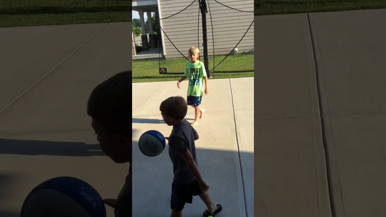 Playing basketball with my brother YouTube