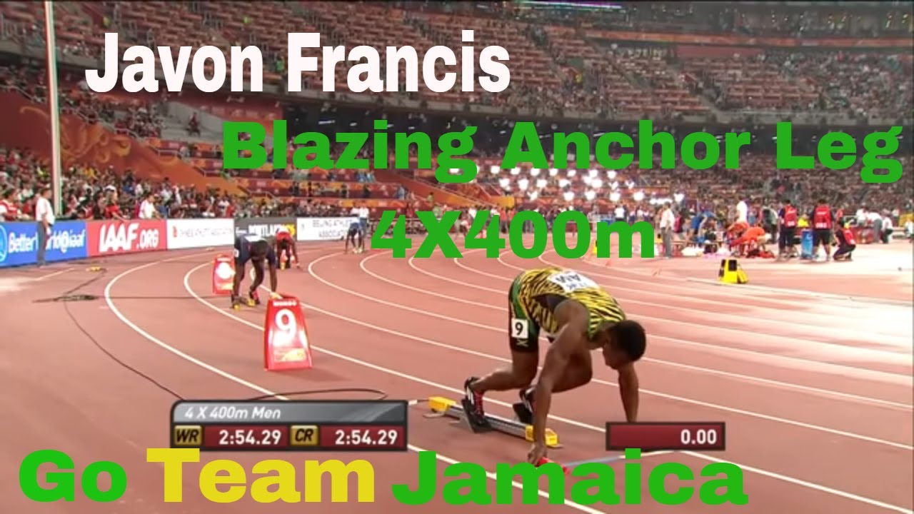 Javon Francis Blazing Anchor Leg 4x400m Men Final IAAF World Championship