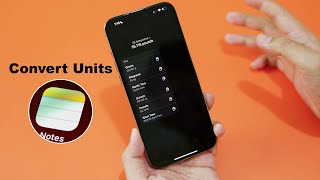 How to Convert Units in Note iPhone 16 Pro Max - iOS 18