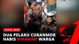 Kepergok Saat Sedang Beraksi, Dua Pelaku Pencuri Motor Habis Dihakimi Warga