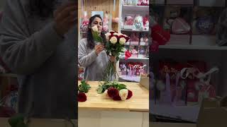 Buket Kecil Cdanuran Merah U0026 Putih buket mawar fyp bunga florist bagikan mawar dayton usa