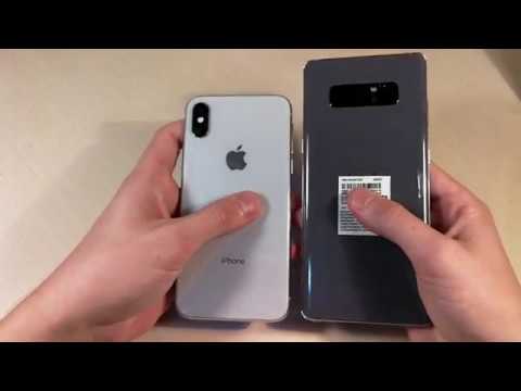 Video: Unterschied Zwischen Apple IPhone X Und Samsung Galaxy Note 8