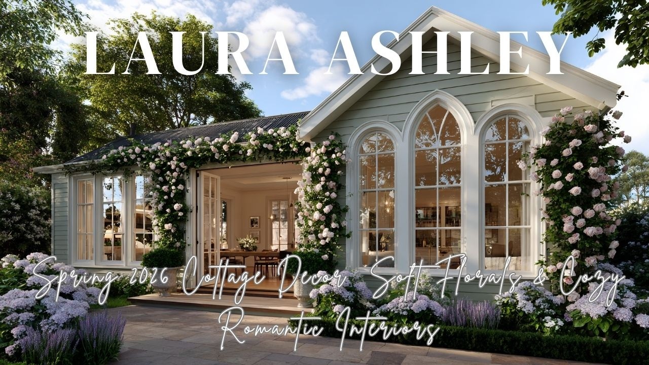 Laura Ashley Spring 2026 Cottage Decor  Soft Florals & Cozy Romantic Interiors