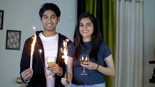 Happy Boyfriend And Girlfriend Enjoying And Celebrating Valent... Indian Stock Footage Knot9