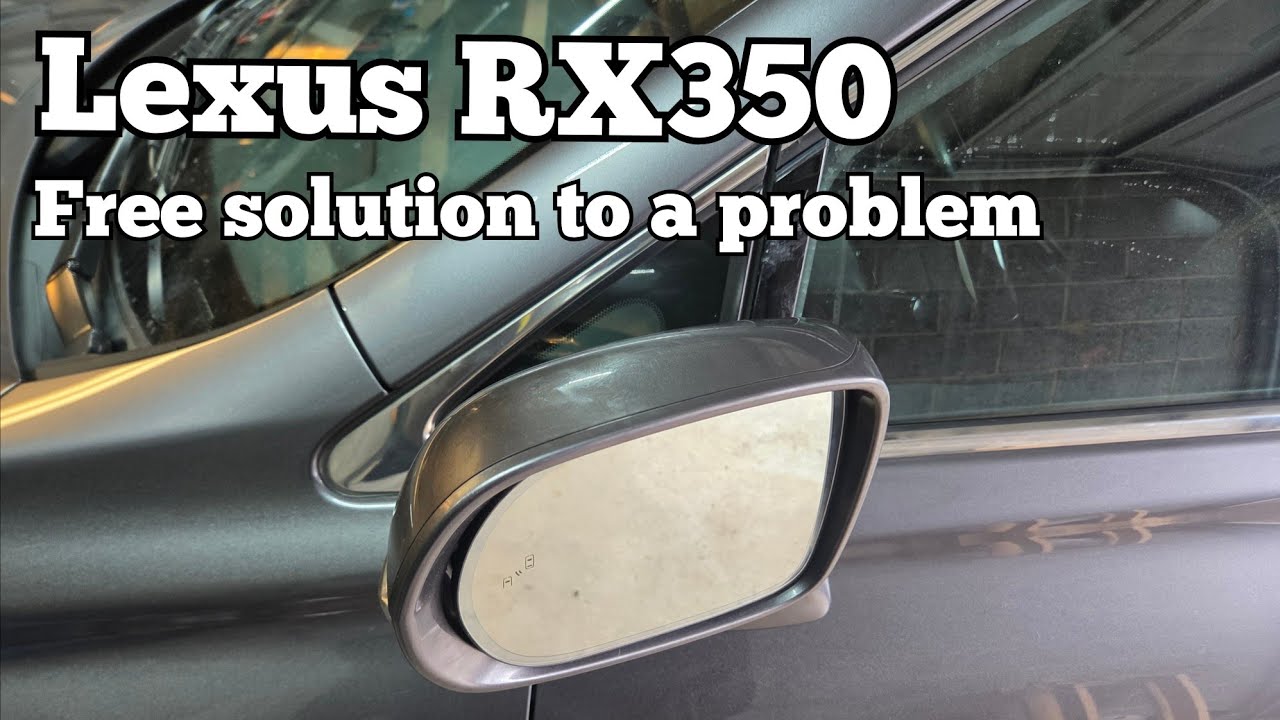 Lexus auto folding mirror issue free solution