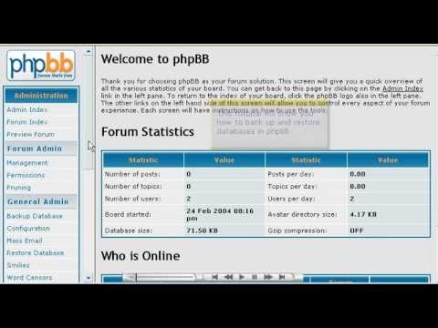How Backup and Restore DataBases in phpBB - Host Department LLC