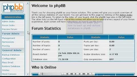 How Backup and Restore DataBases in phpBB - Host Department LLC
