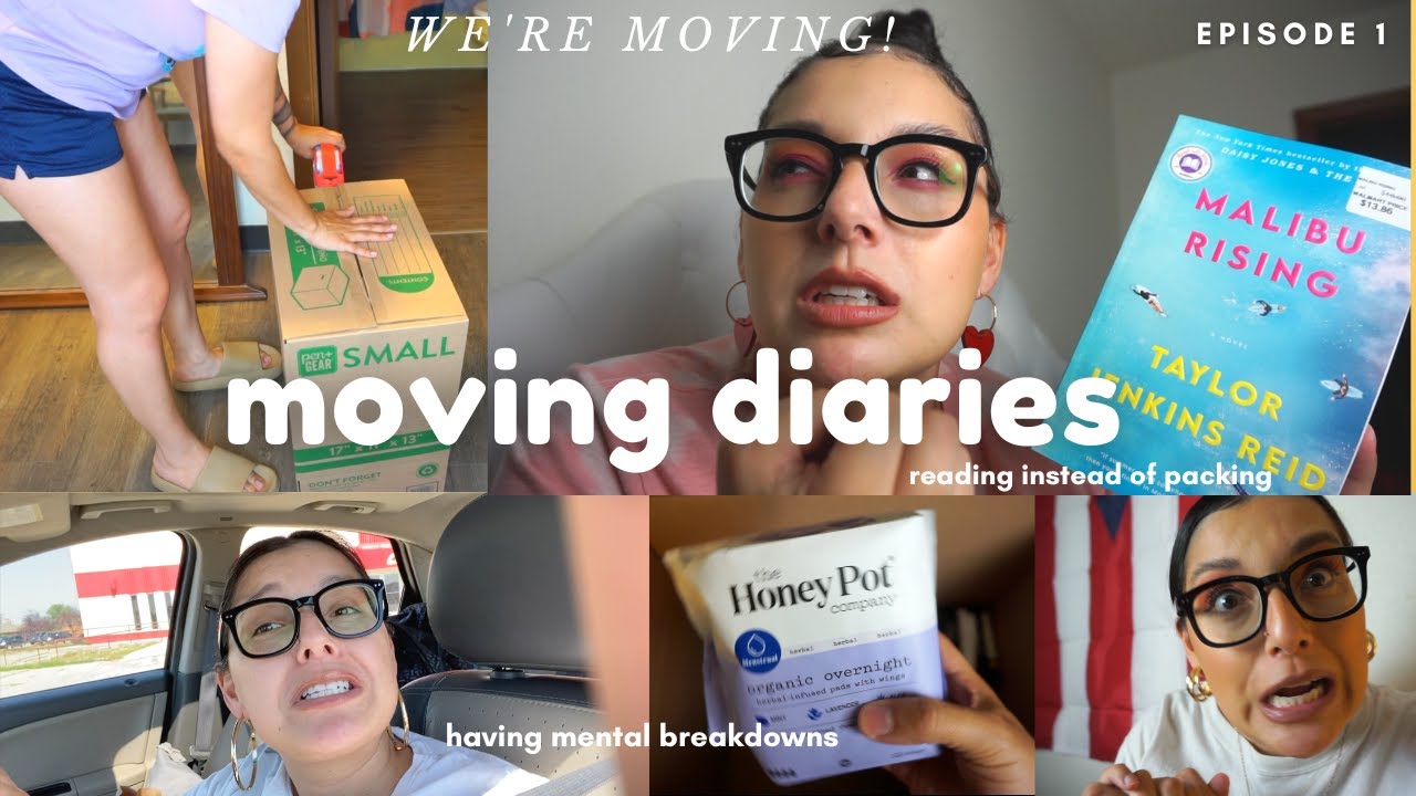 I'M MOVING! Reading instead of packing & having mental breakdowns - YouTube