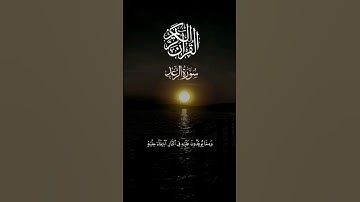ماتيسر من سورة الرعد القارئ الشيخ أحمد النفيس #القرآن