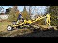 Towable Backhoe with Hydraulic Thumb