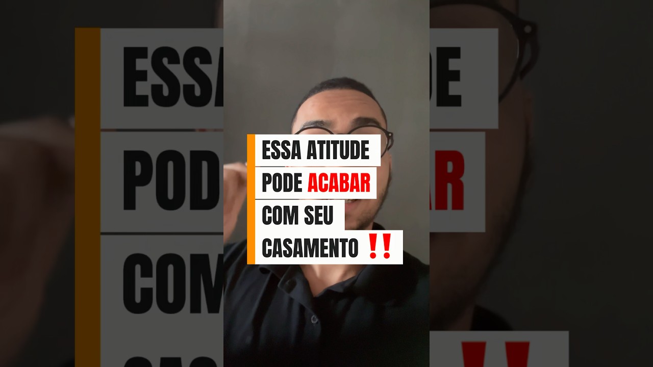 Essa atitude pode acabar com seu casamento ‼️ - YouTube