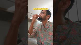 Indian Drumsticks eating technique is the best 😎 #shorts